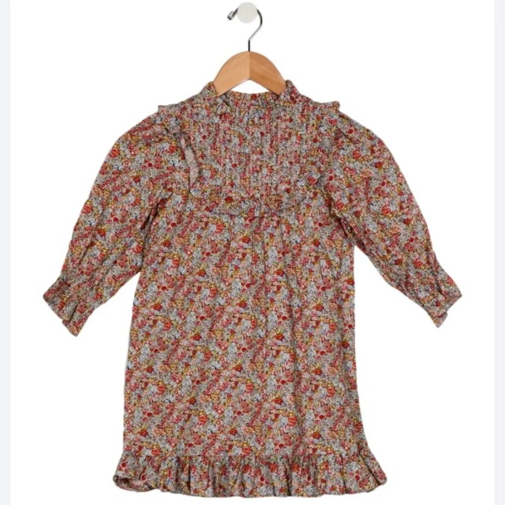 Doen Girls Floral Ruffle Hem Dress